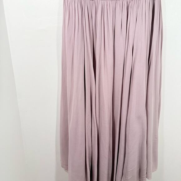 Renee Loves Frances Mauve Goddess Short Sleeve Midi Dress Size Large - Picture 3 of 14